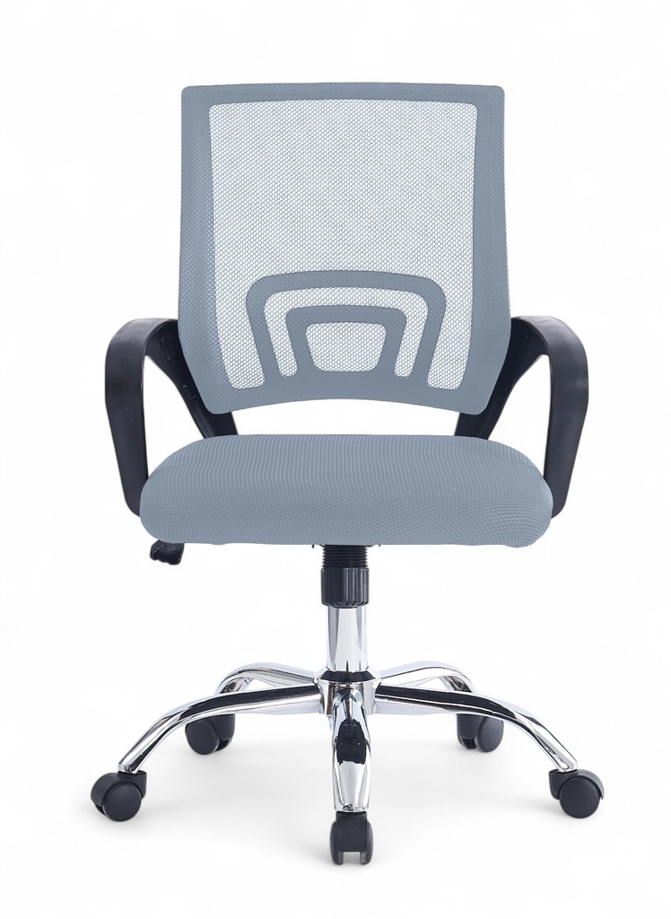 #FAUTEUIL BUREAU BANDRA GRIS CHROME 11100.0012