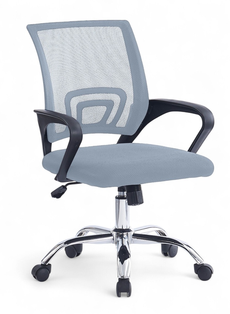 #FAUTEUIL BUREAU BANDRA GRIS CHROME 11100.0012