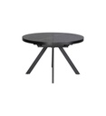 #TABLE RONDE DIAM-119(159)CM-CERAMIQUE GRIS/ANTHRACITE-17500GA-ROMA