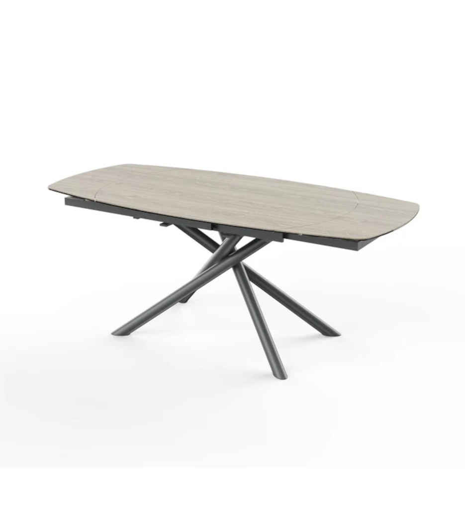 #TABLE 130/190CM-BOIS-CERAMIQUE-58500BS-BRIGA