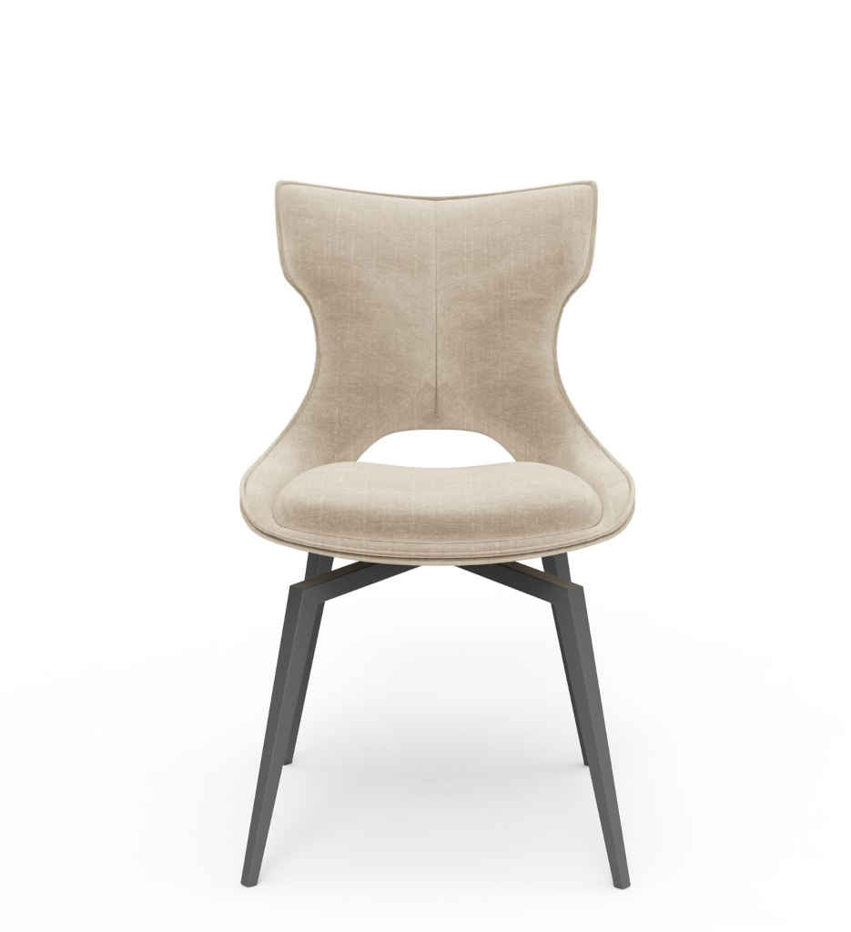 CHAISE VELOURS LIN PIVOTANTE 180°-15421LI  - MONICA