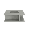 TABLE BASSE CARRÉE 1 ABATANT N°12-LAQUE GRIS CLAIR/GRIS-JANE 0709