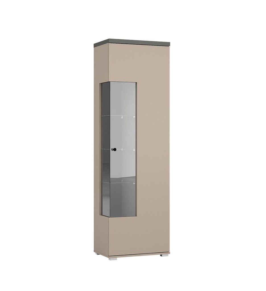 VITRINE 1 PORTE-D/G-CONGO/ANTHRACITE-24CJNI05-SERIO
