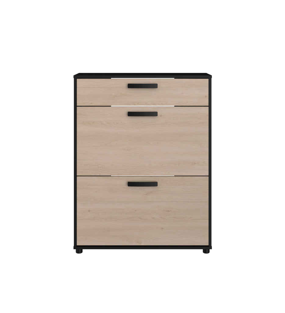 MEUBLE A CHAUSSURES 2 PORTES 1 TIROIR CELEST 0982MCH2