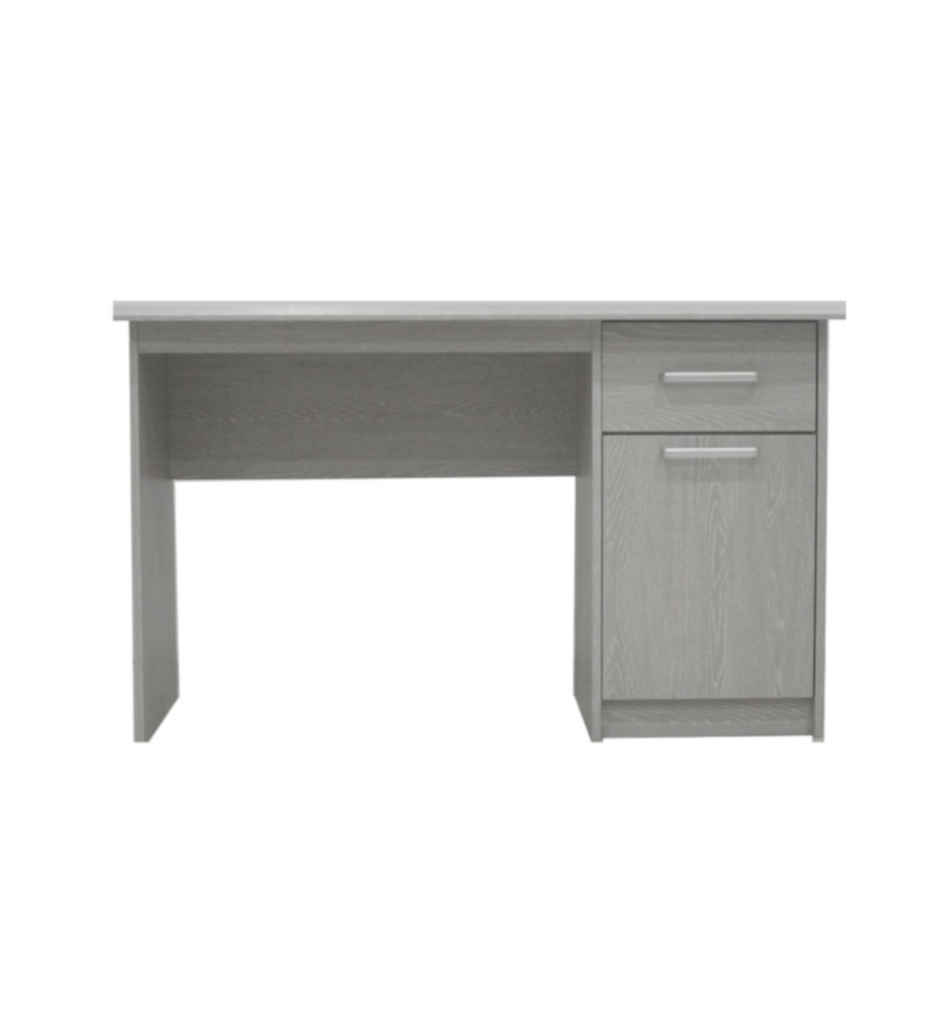 BUREAU 'MILOU' 1 TIROIR 1 PORTE CHÊNE GRIS 1285-3