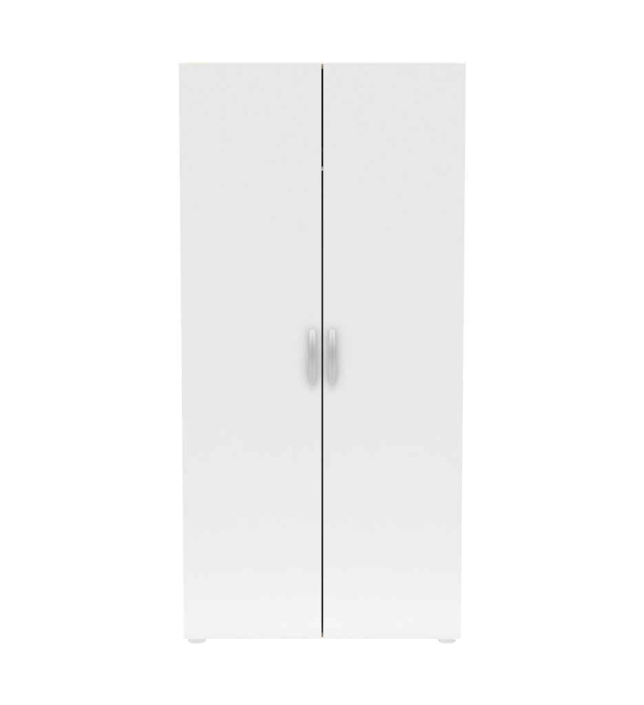 Armoire 2 portes NANO coloris chêne shannon/ blanc 302545