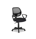 #CHAISE DE BUREAU 'HIPPA' MESH NOIR 9741-2