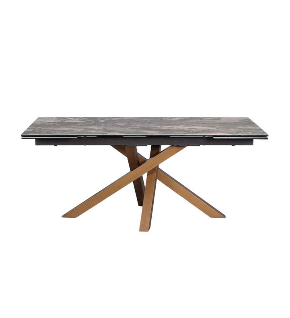 TABLE 180 (260)CM-CERAMIQUE 17502BR - BRONZE-VENETTO