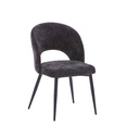 #CHAISE TISSU ANTHRACITE-11516GA- EMMA