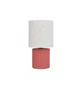 #Lampe Céramique 27 cm ELENA coloris rouge