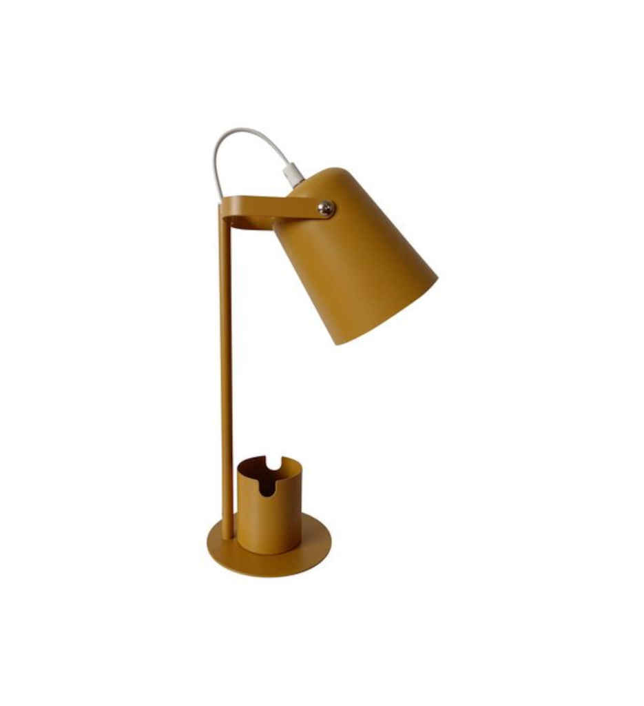 #Lampe en métal 35 cm SCHOOL coloris jaune