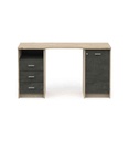 #Bureau 1porte/3 tiroirs MAO Chêne royal - CBA 404325