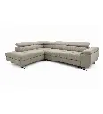 ANGLE GAUCHE CONVERTIBLE+COFFRE-TISSU TORONTO 14 GRIS-ANTON