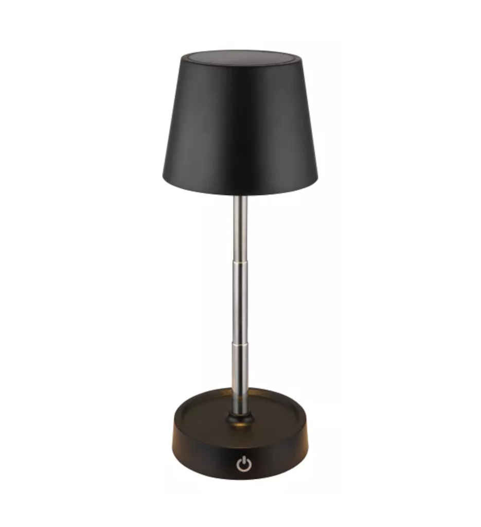 LAMPE PLASTIQUE NOIR LT170-58446B/572309-CARLOS