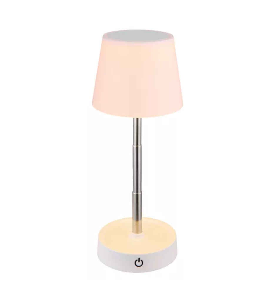 LAMPE PLASTIQUE BLANC LT170-58446W/572311-CARLOS