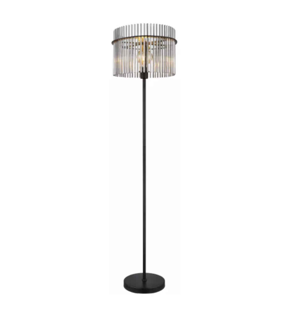 LAMPADAIRE METAL NOIR/VERRE LA170-15698S/453557-GORLEY
