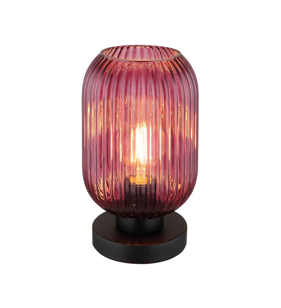 #LAMPE VERRE MAUVE LT170-15469TP/572137