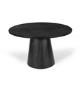 TABLE RONDE 130CM-MANGUIER NOIR-REF. 51555-TOMMY