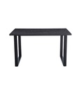 TABLE HAUTE 160/H 93 CM-PLATEAU COLORIS BRUN FONCE-51646-3-ALEXANDER