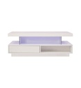 Table basse rectangulaire blanche GALAXY 3