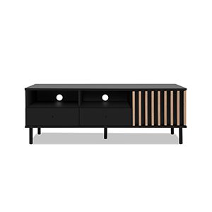 #MEUBLE TV MONZA 56A NOIR/BOIS 003744