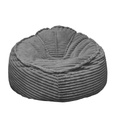 Pouf velours gris BIGGY
