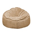 Pouf velours beige BIGGY