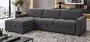 ²ANGLE RAPIDO-LIT COUCHAGE 140*13CM- MERIDIENNE AVEC COFFRE-TISSU ASTRA N° 19-MYTO 2