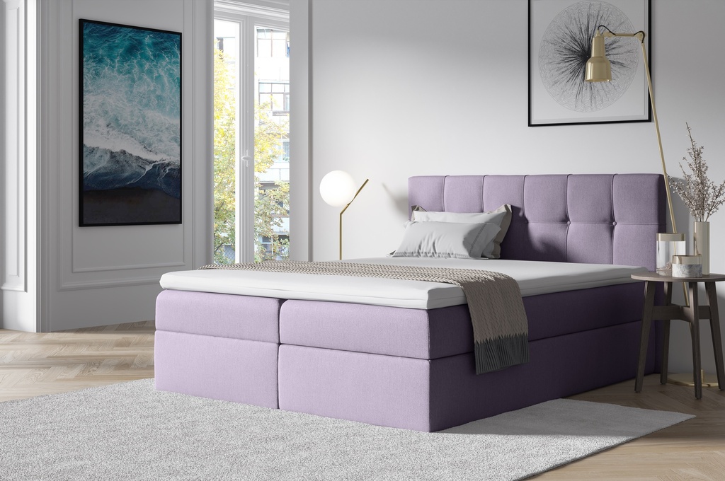 ²BOXSPRING 160*200/52CM-TISSU TORONTO 14-EMPORIO