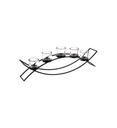 Photophore sur pied  Kan 54 x 8 cm 136718