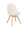 Chaise Baya bouclette blanc 202269