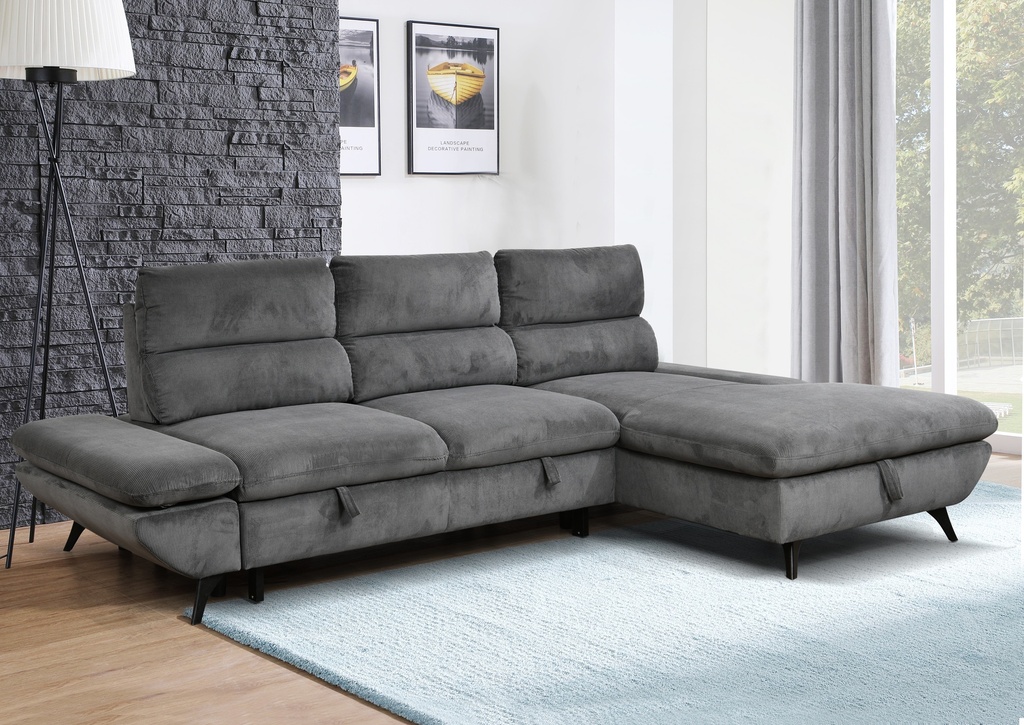 #ANGLE DROIT-RHF- CV+COFFRE-TISSU FABRIC-MODERN-454-KF7780