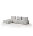 #ANGLE AVEC DOSSIER AVANCE/RECUL-TISSU MILAN 103 CREAM / 430 TAUPE -SF-525-MILAN