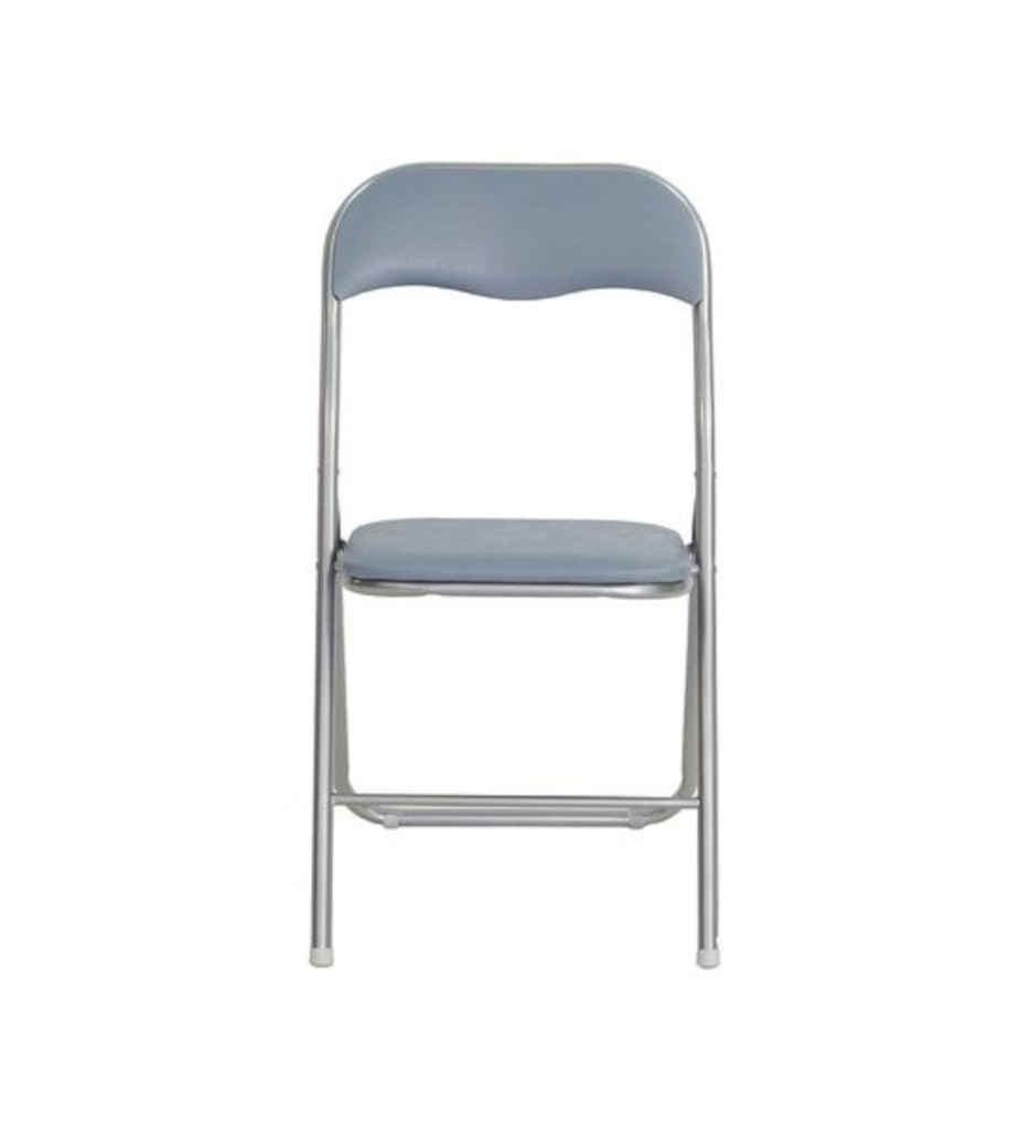 chaise pliante grise LILAS