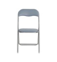 chaise pliante grise LILAS