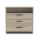 #COMMODE 3TIROIRS/1NICHE -CHENE KRONBERG/WATERFORD-195673-"WATSON"