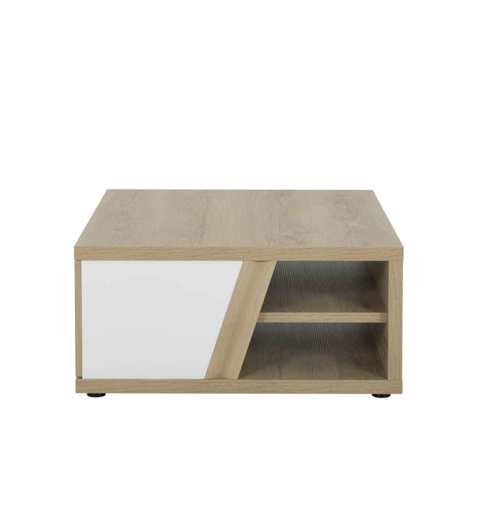 TABLE BASSE MODELE AVEC TIROIR COLORIS CHENE SILVA REF J2Y-087-EPURA