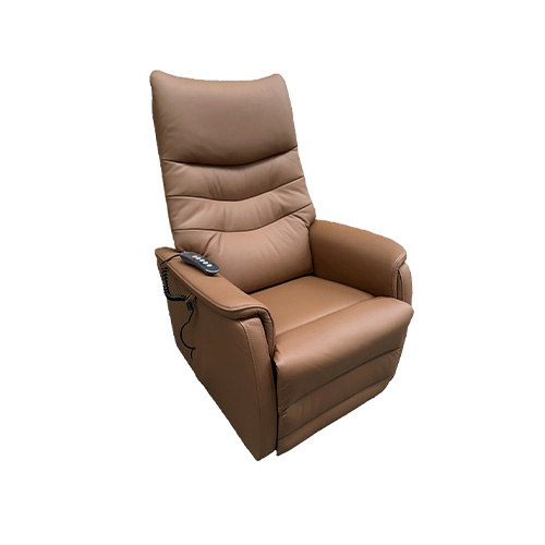 FAUTEUIL RELAX/RELVEUR-2M-CUIR/PU COGNAC-ELBA