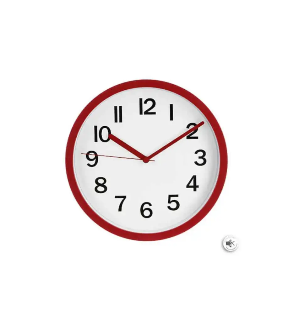 Horloge Loly diam 22 cm plastique assorti 137438