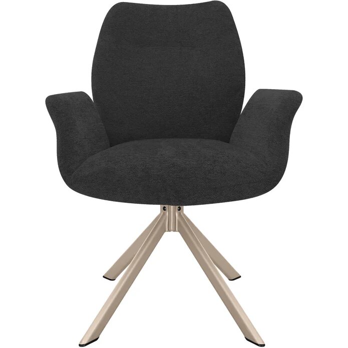 #FAUTEUIL PIVOTANT-TISSU ANTHRACITE-52954GA-PITT
