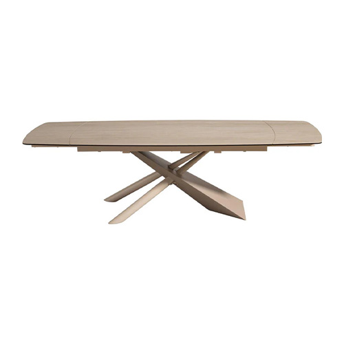 #TABLE PLATEAU CERAMIQUE-180(260)CM-TRAVERTIN-53120TR-COBALT