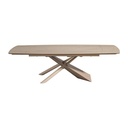 #TABLE PLATEAU CERAMIQUE-180(260)CM-TRAVERTIN-53120TR-COBALT
