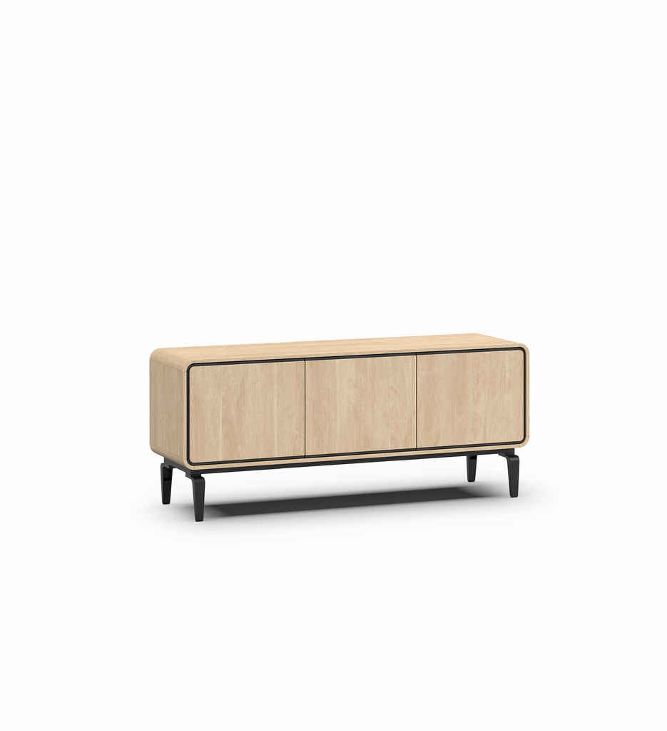 MEUBLE TV -162 CM-LB3 BRUSHED SAND OAK NATURE+BLACK-LAGOLB3 K840BL -LAGO