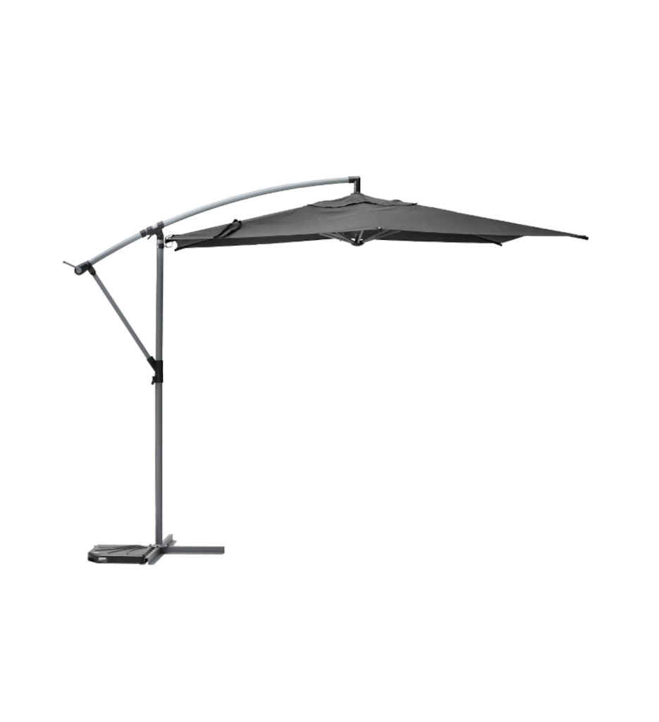Parasol décentré Manoa 3 m ardoise 171256A