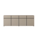 BAHUT 4 PORTES/4 TIROIRS -225 CM-24CWMY25-CONGO/CONGO BLACK-CROSS