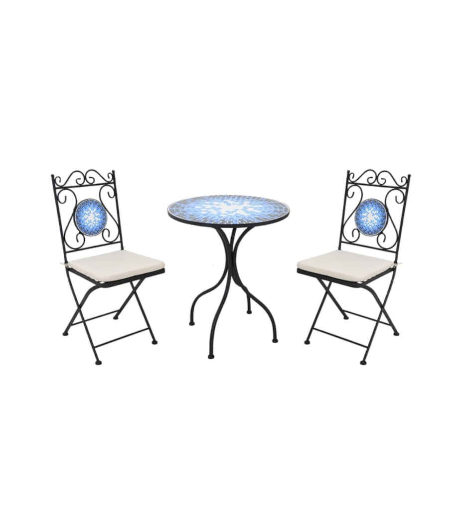 Ensemble table + 2 chaises MOSAIC