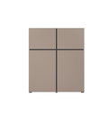 RANGEMENT 4 PORTES-L 119CM-24CWMY76-CONGO/CONGO BLACK-CROSS