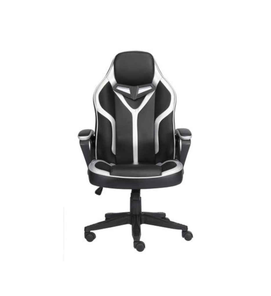Fauteuil gaming bicolore Noir/Argent DUMB