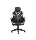 Fauteuil gaming bicolore Noir/Argent DUMB