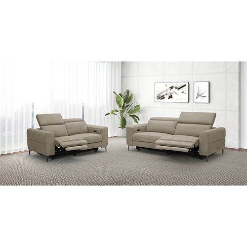 CANAPE 3PL REL ELECTRIQUE-1.5 LAF E HRE+1.5 RAF E HRX-TISSU CAT C WALES TAUPE-KM618H-SEVILLE 2